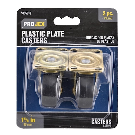 Projex Projex 1-5/8 in. D Plastic Caster 50 lb 2 pk 9558/ACE